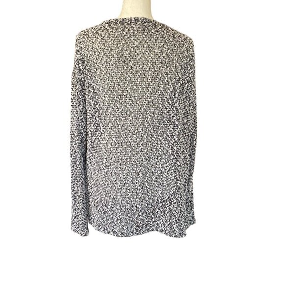 Aeropostale women's black and white long sleeve soft sweater size medium stretch - Picture 4 of 9